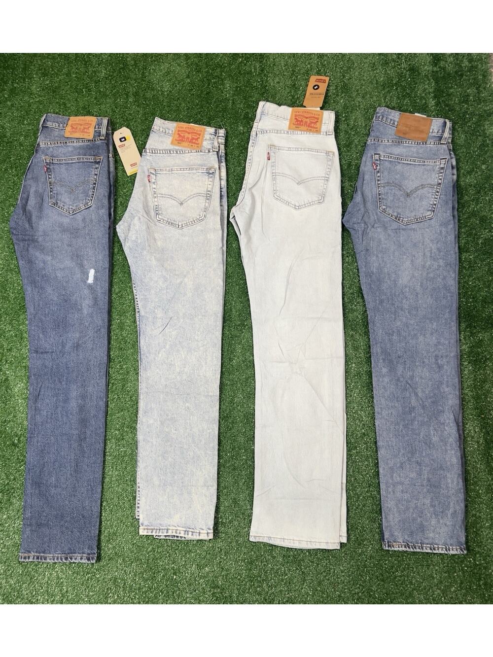 Levi's Jeans Lot of 4 Men's 502 505 511 Denim Bundle Size 30 Mixed Wash NWT